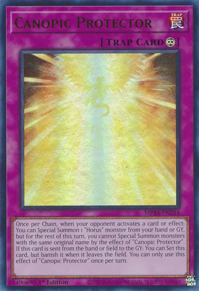 Canopic Protector [MP24-EN244] Ultra Rare | The Time Vault CA