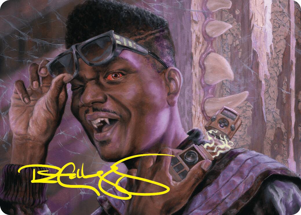 Dashing Bloodsucker Art Card (Gold-Stamped Signature) [Duskmourn: House of Horror Art Series] | The Time Vault CA