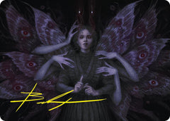 Demonic Counsel Art Card (7/54) (Gold-Stamped Signature) [Duskmourn: House of Horror Art Series] | The Time Vault CA