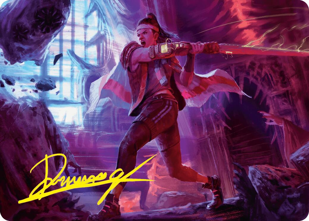 Diversion Specialist Art Card (Gold-Stamped Signature) [Duskmourn: House of Horror Art Series] | The Time Vault CA