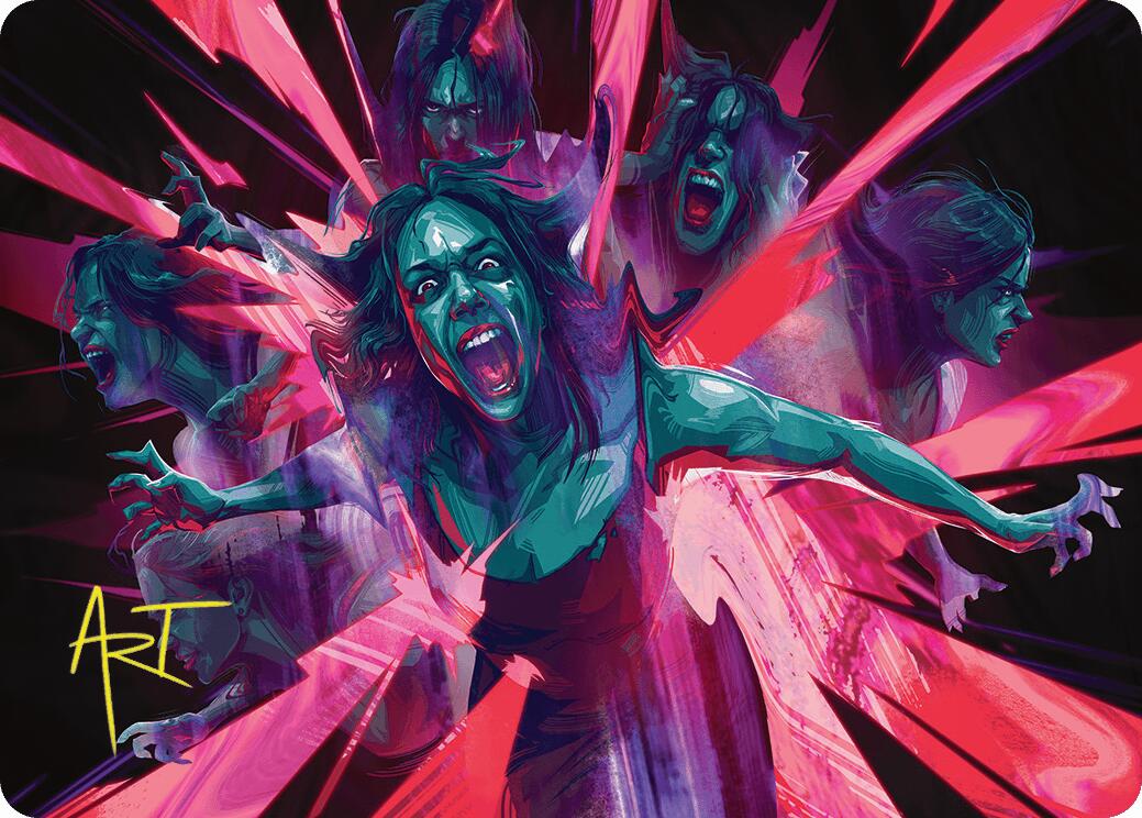 Waltz of Rage Art Card (Gold-Stamped Signature) [Duskmourn: House of Horror Art Series] | The Time Vault CA