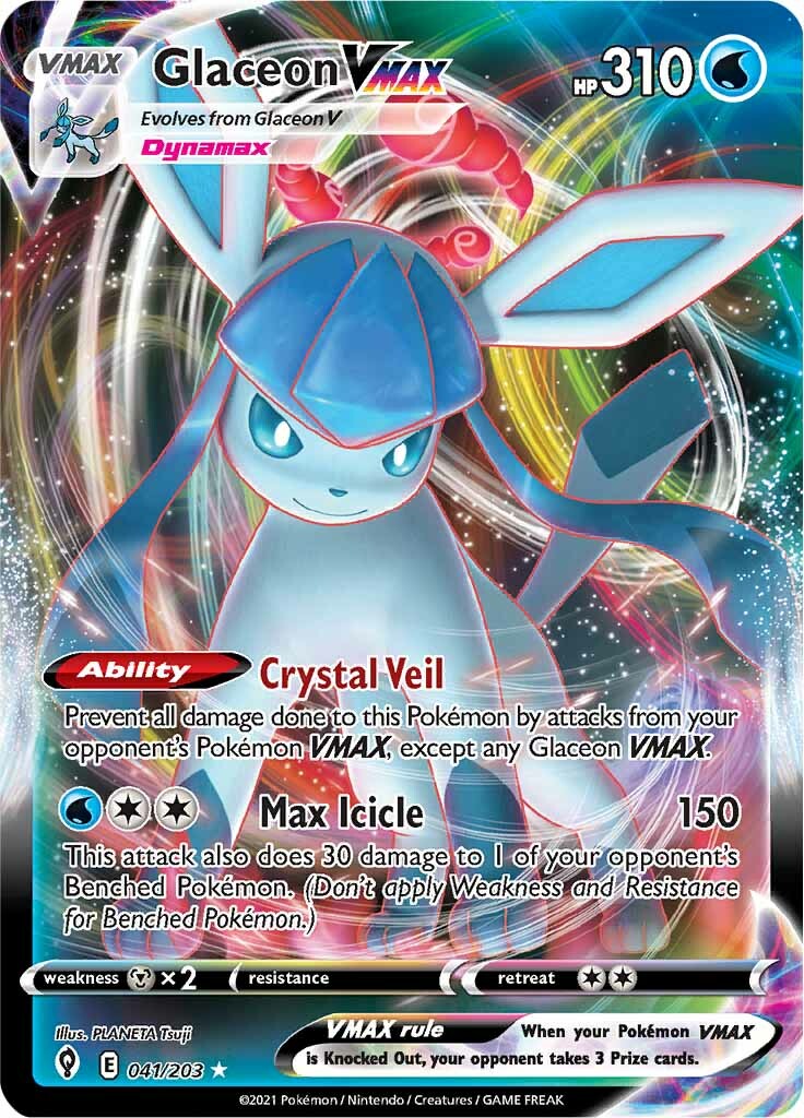 Glaceon VMAX (041/203) [Sword & Shield: Evolving Skies] | The Time Vault CA