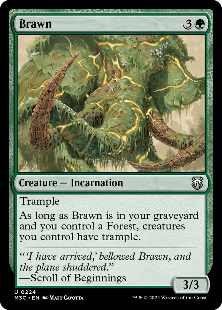 Brawn (Ripple Foil) [Modern Horizons 3 Commander] | The Time Vault CA