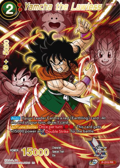 Yamcha the Lawless (Alternate Art) (P-215) [Special Anniversary Set 2021] | The Time Vault CA
