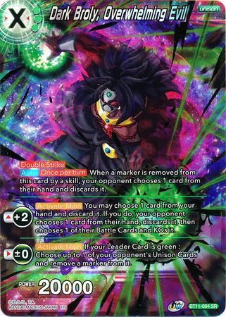 Dark Broly, Overwhelming Evil (BT11-064) [Vermilion Bloodline 2nd Edition] | The Time Vault CA