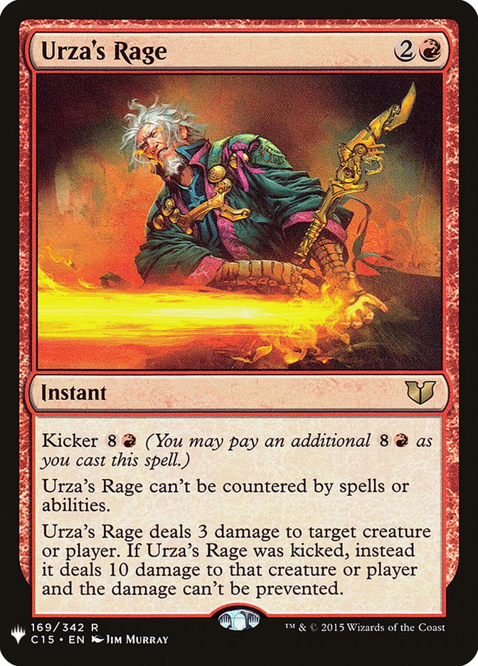 Urza's Rage [The List] | The Time Vault CA