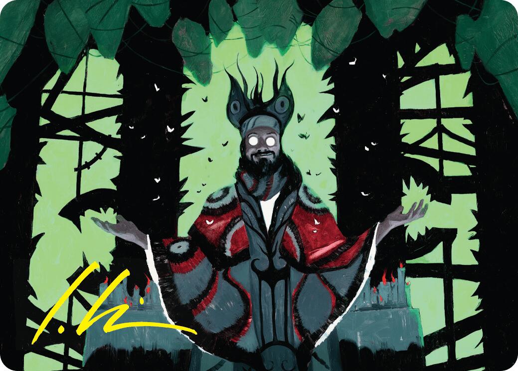 Victor, Valgavoth's Seneschal Art Card (23/54) (Gold-Stamped Signature) [Duskmourn: House of Horror Art Series] | The Time Vault CA