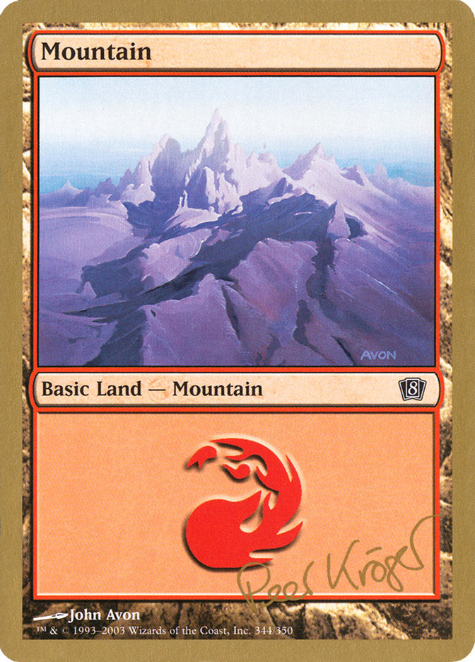 Mountain (344) (Peer Kroger) [World Championship Decks 2003] | The Time Vault CA