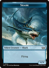 Shark // Copy Double-Sided Token [Duskmourn: House of Horror Commander Tokens] | The Time Vault CA