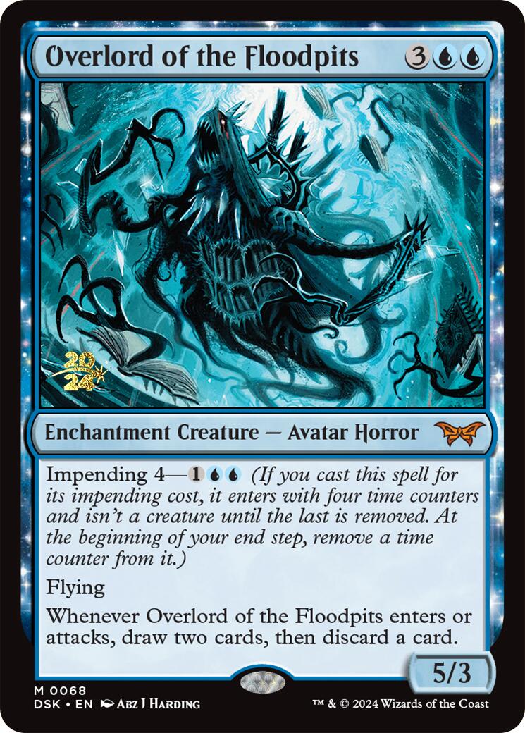 Overlord of the Floodpits [Duskmourn: House of Horror Prerelease Promos] | The Time Vault CA