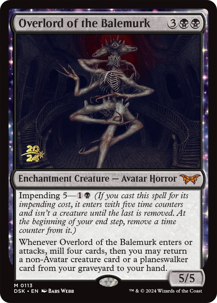 Overlord of the Balemurk [Duskmourn: House of Horror Prerelease Promos] | The Time Vault CA