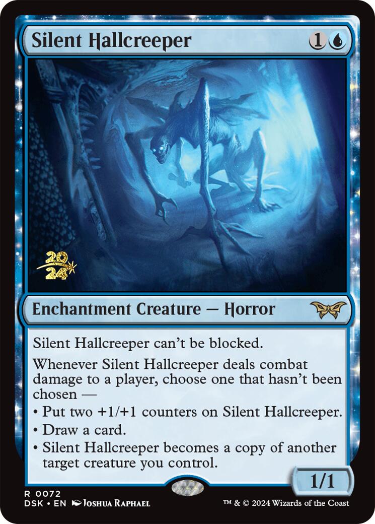 Silent Hallcreeper [Duskmourn: House of Horror Prerelease Promos] | The Time Vault CA