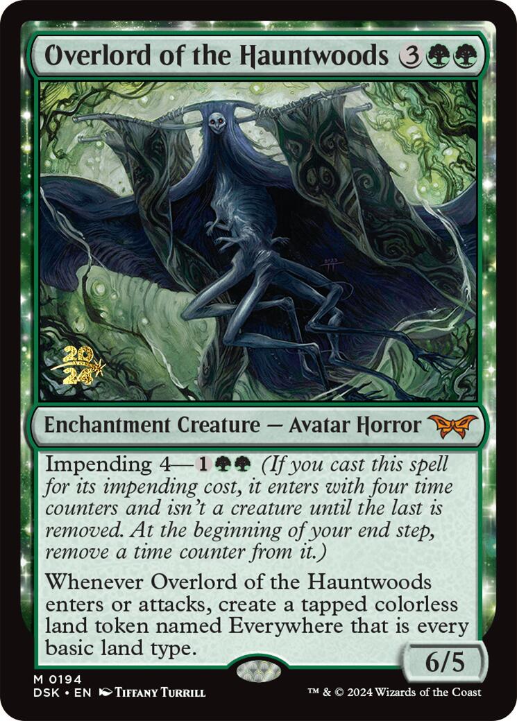 Overlord of the Hauntwoods [Duskmourn: House of Horror Prerelease Promos] | The Time Vault CA