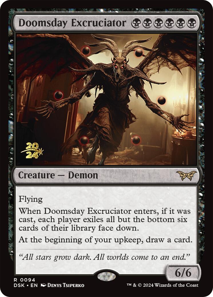 Doomsday Excruciator [Duskmourn: House of Horror Prerelease Promos] | The Time Vault CA