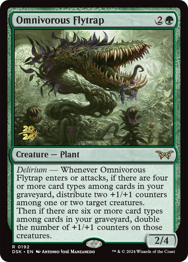 Omnivorous Flytrap [Duskmourn: House of Horror Prerelease Promos] | The Time Vault CA