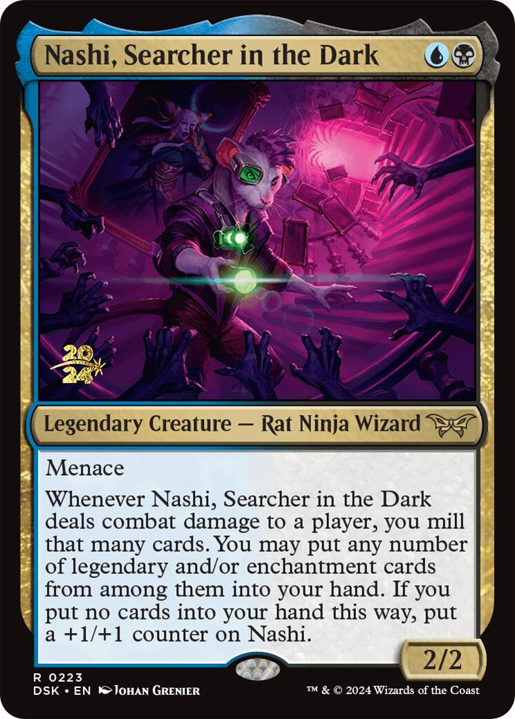 Nashi, Searcher in the Dark [Duskmourn: House of Horror Prerelease Promos] | The Time Vault CA