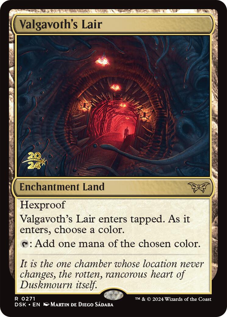 Valgavoth's Lair [Duskmourn: House of Horror Prerelease Promos] | The Time Vault CA