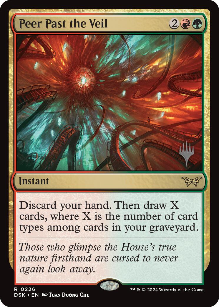 Peer Past the Veil (Promo Pack) [Duskmourn: House of Horror Promos] | The Time Vault CA