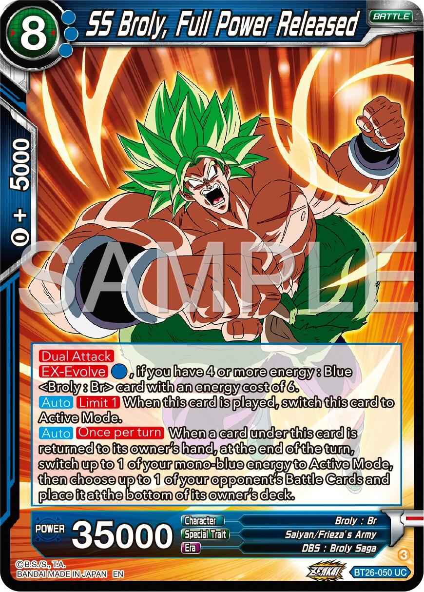 SS Broly, Full Power Released (BT26-050) [Ultimate Advent] | The Time Vault CA