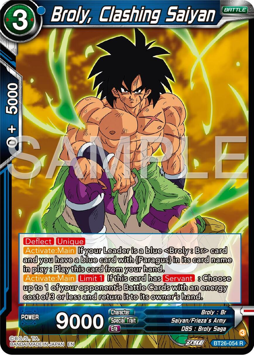 Broly, Clashing Saiyan (BT26-054) [Ultimate Advent] | The Time Vault CA