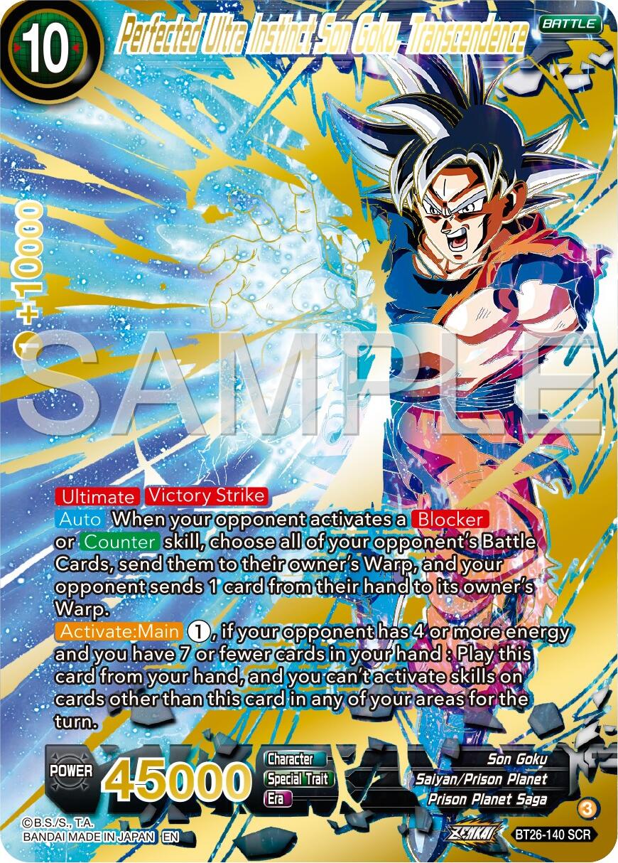 Perfected Ultra Instinct Son Goku, Transcendence (BT26-140) [Ultimate Advent] | The Time Vault CA