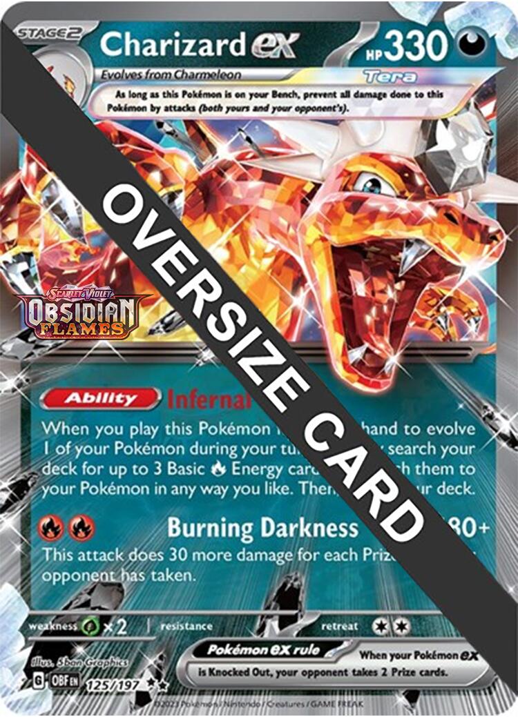 Charizard ex (125/197 - Jumbo Card) [Scarlet & Violet: Obsidian Flames] | The Time Vault CA