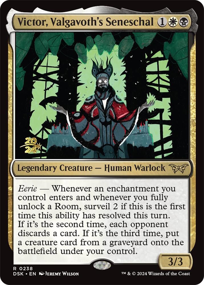 Victor, Valgavoth's Seneschal [Duskmourn: House of Horror Prerelease Promos] | The Time Vault CA