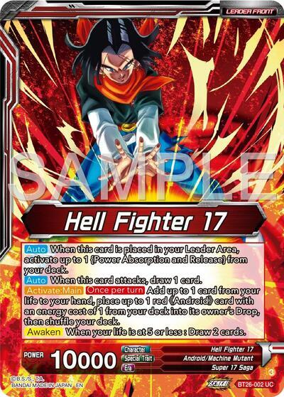 Hell Fighter 17 // Super 17, Anti-Saiyan Killing Machine (Alternate Art) (BT26-002) [Ultimate Advent] | The Time Vault CA