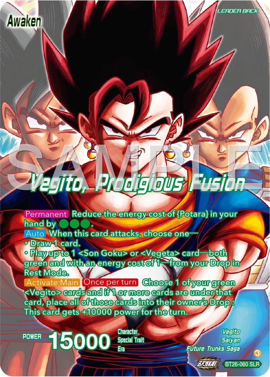 Son Goku & Vegeta // Vegito, Prodigious Fusion (Alternate Art) (BT26-060) [Ultimate Advent] | The Time Vault CA