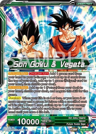 Son Goku & Vegeta // Vegito, Prodigious Fusion (Alternate Art) (BT26-060) [Ultimate Advent] | The Time Vault CA