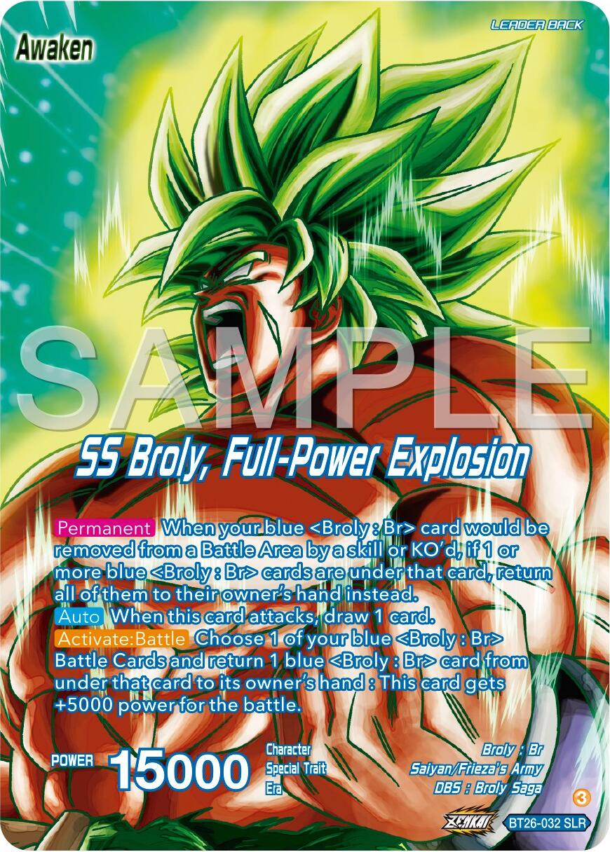 Broly // SS Broly, Full-Power Explosion (Alternate Art) (BT26-032) [Ultimate Advent] | The Time Vault CA