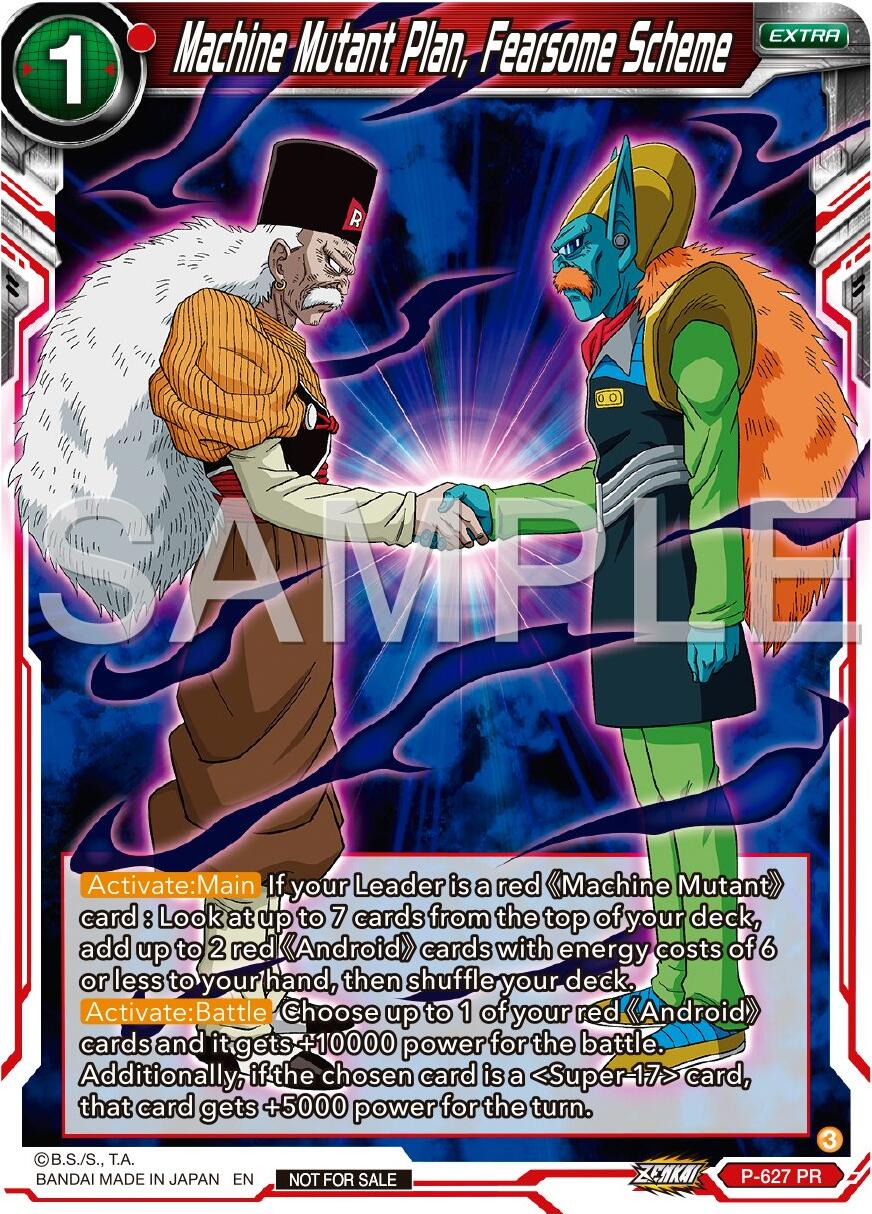 Machine Mutant Plan, Fearsome Scheme (Zenkai Series Tournament Pack Vol.9) (P-627) [Promotion Cards] | The Time Vault CA