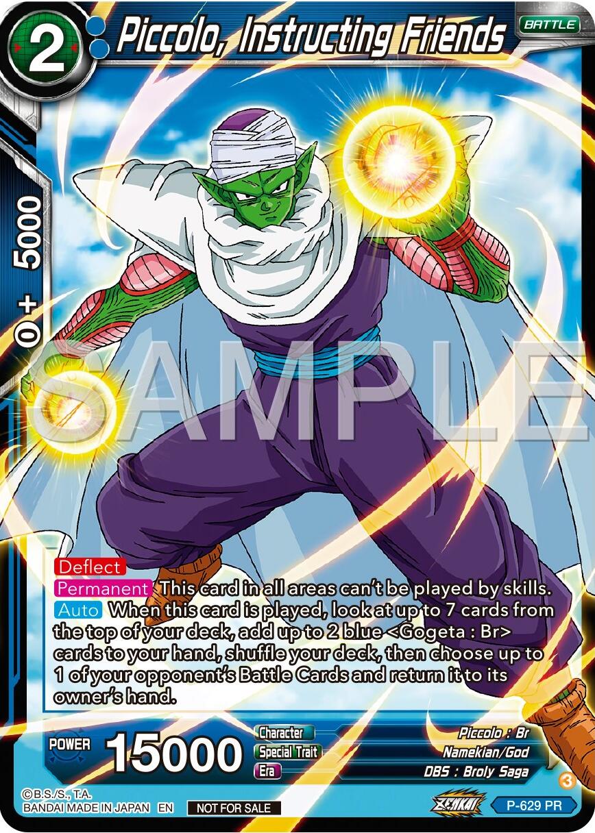 Piccolo, Instructing Friends (Zenkai Series Tournament Pack Vol.9) (P-629) [Promotion Cards] | The Time Vault CA