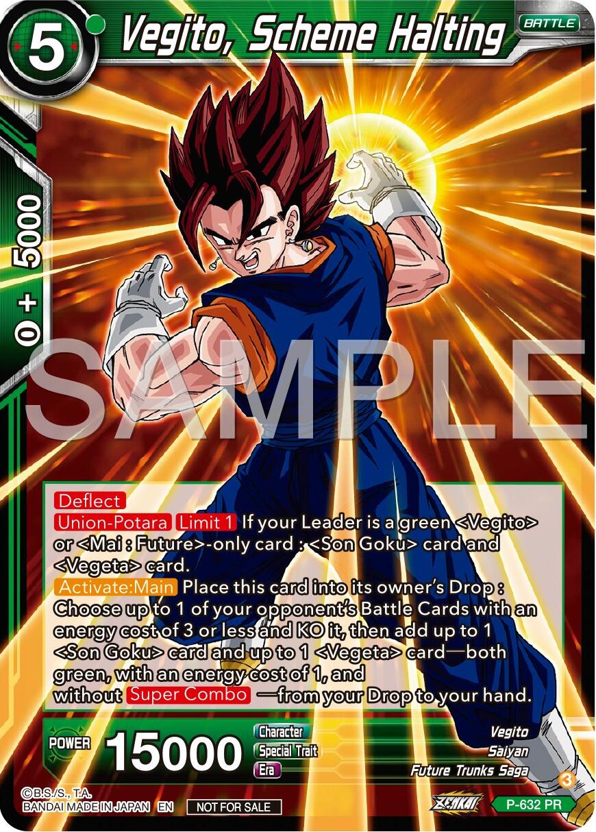 Vegito, Scheme Halting (Zenkai Series Tournament Pack Vol.9) (P-632) [Promotion Cards] | The Time Vault CA