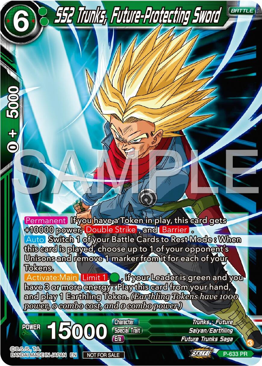 SS2 Trunks, Future-Protecting Sword (Zenkai Series Tournament Pack Vol.9) (P-633) [Promotion Cards] | The Time Vault CA