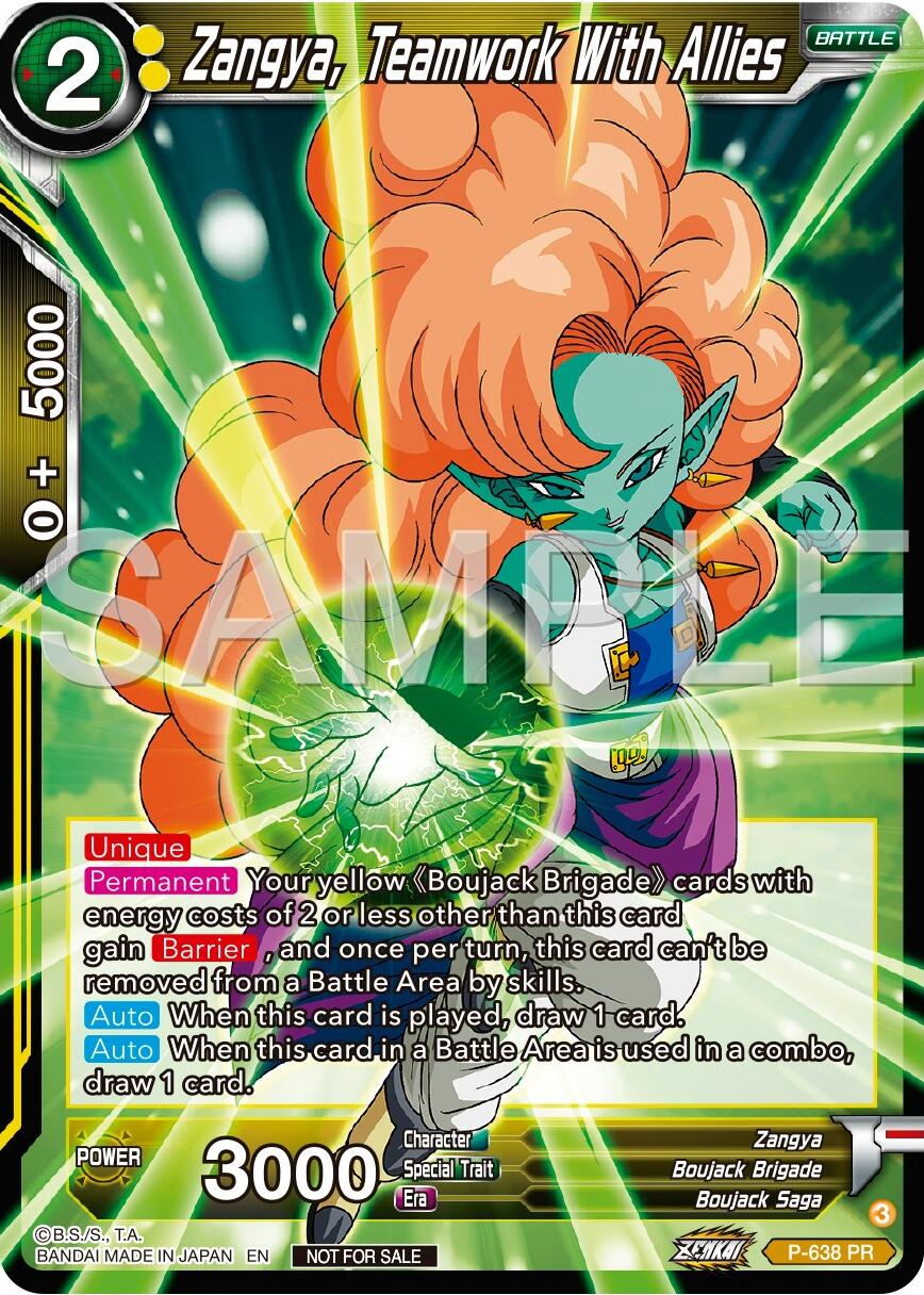 Zangya, Teamwork With Allies (Zenkai Series Tournament Pack Vol.9) (P-638) [Promotion Cards] | The Time Vault CA