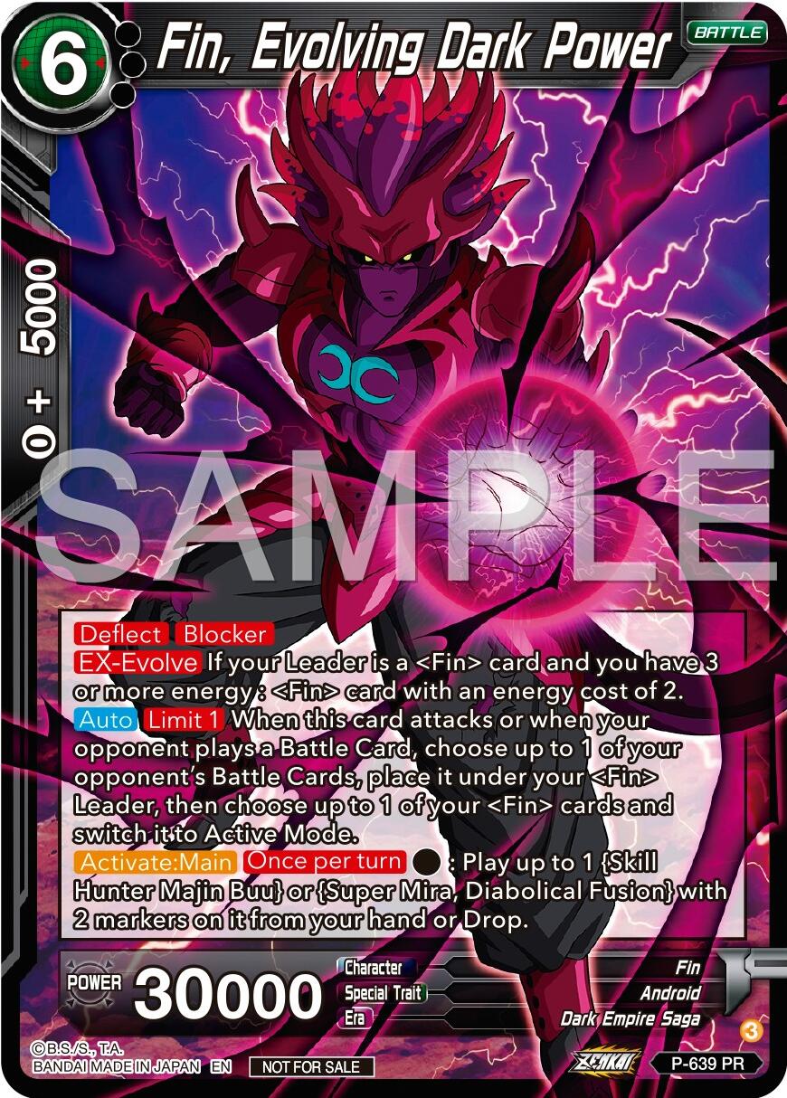 Fin, Evolving Dark Power (Zenkai Series Tournament Pack Vol.9) (P-639) [Promotion Cards] | The Time Vault CA