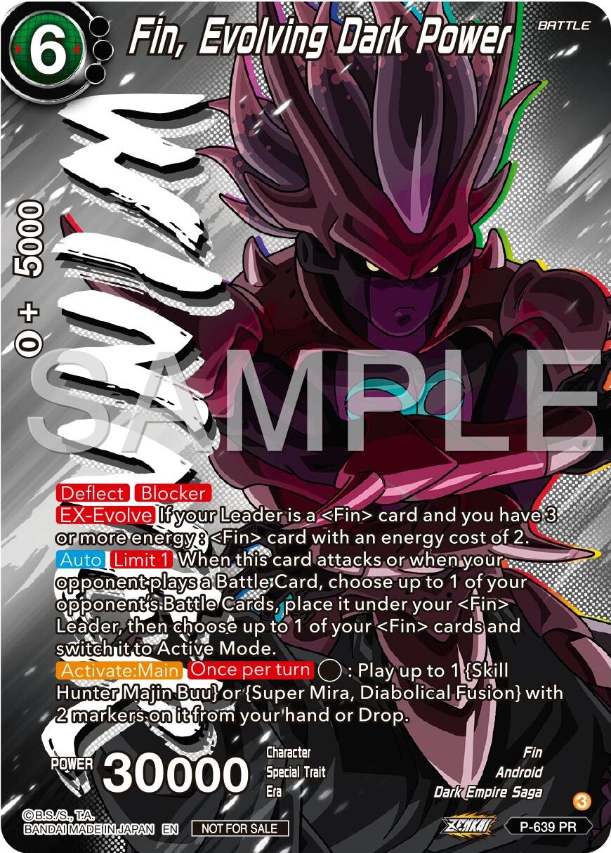 Fin, Evolving Dark Power (Zenkai Series Tournament Pack Vol.9) (Winner) (P-639) [Promotion Cards] | The Time Vault CA