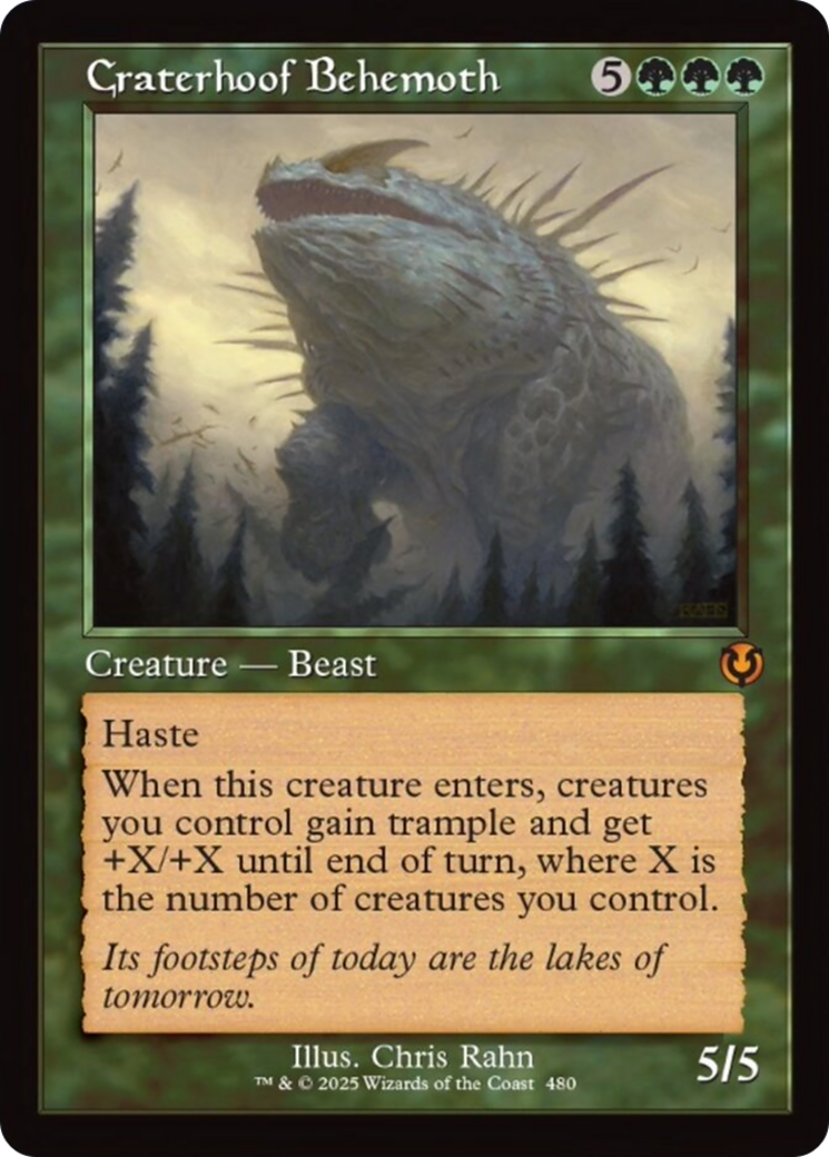 Craterhoof Behemoth (Retro Frame) [Innistrad Remastered] | The Time Vault CA