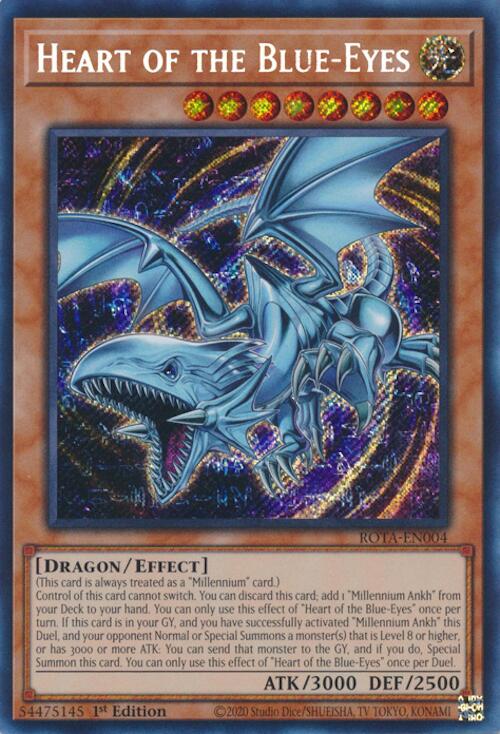 Heart of the Blue-Eyes [ROTA-EN004] Secret Rare | The Time Vault CA