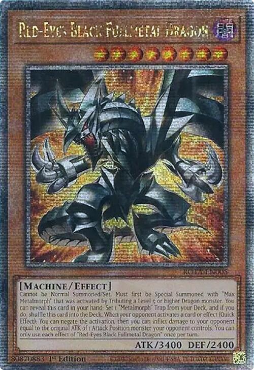 Red-Eyes Black Fullmetal Dragon (Quarter Century Secret Rare) [ROTA-EN005] Quarter Century Secret Rare | The Time Vault CA