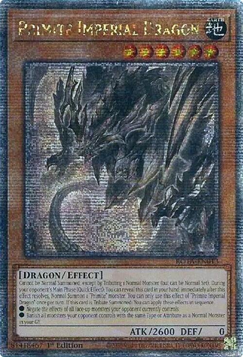 Primite Imperial Dragon (Quarter Century Secret Rare) [ROTA-EN013] Quarter Century Secret Rare | The Time Vault CA