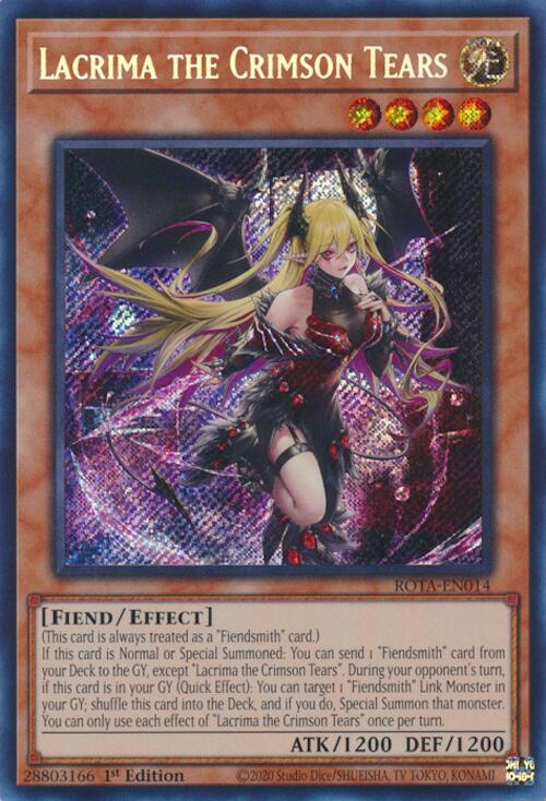 Lacrima the Crimson Tears [ROTA-EN014] Secret Rare | The Time Vault CA