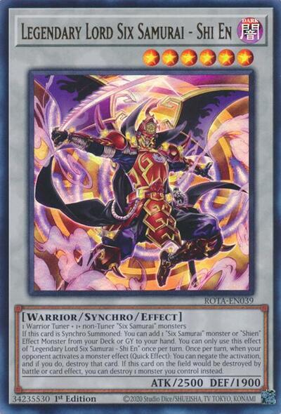 Legendary Lord Six Samurai - Shi En [ROTA-EN039] Ultra Rare | The Time Vault CA