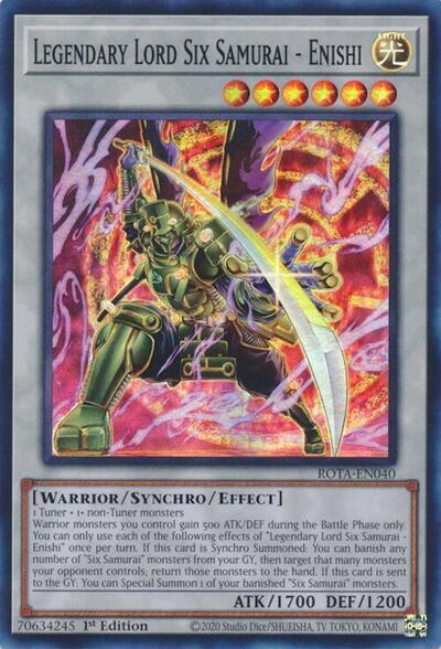 Legendary Lord Six Samurai - Enishi [ROTA-EN040] Super Rare | The Time Vault CA
