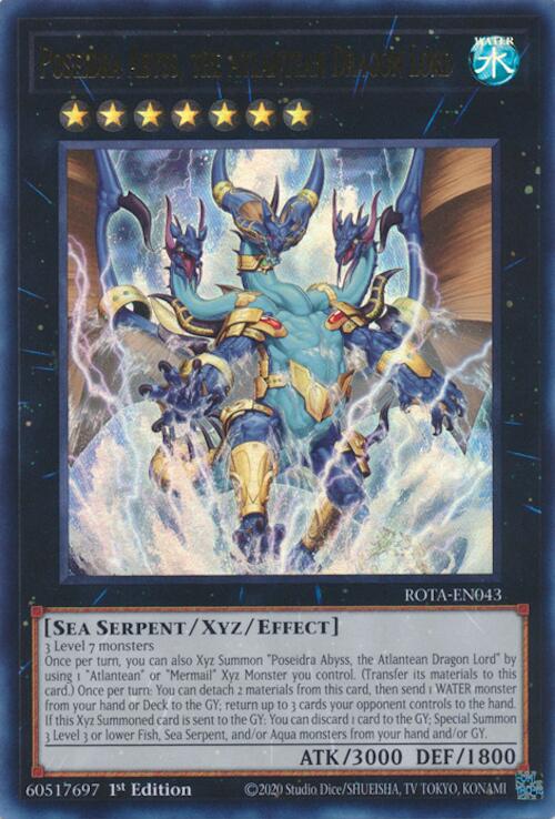 Poseidra Abyss, the Atlantean Dragon Lord [ROTA-EN043] Ultra Rare | The Time Vault CA
