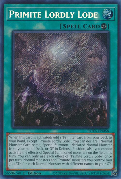 Primite Lordly Lode [ROTA-EN058] Secret Rare | The Time Vault CA