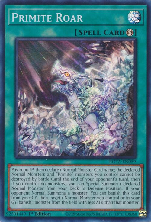 Primite Roar [ROTA-EN059] Super Rare | The Time Vault CA