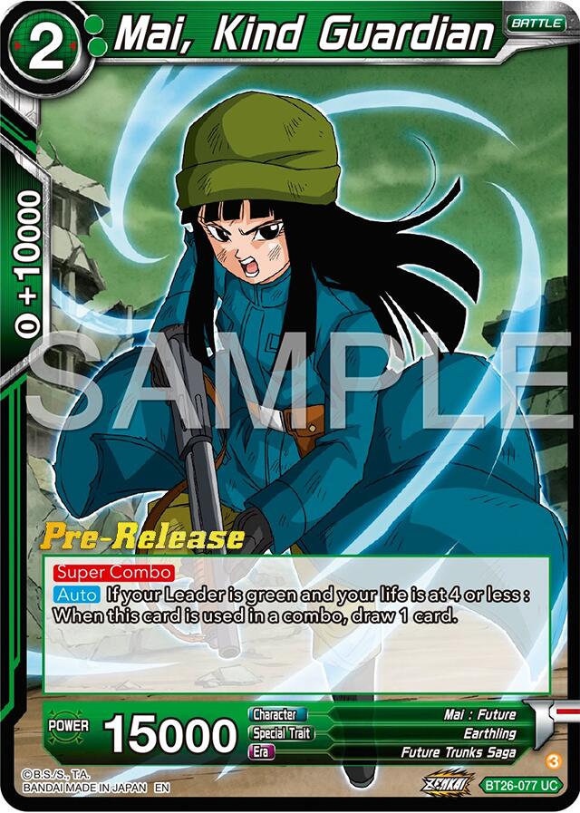 Mai, Kind Guardian (BT26-077) [Ultimate Advent Prerelease Promos] | The Time Vault CA