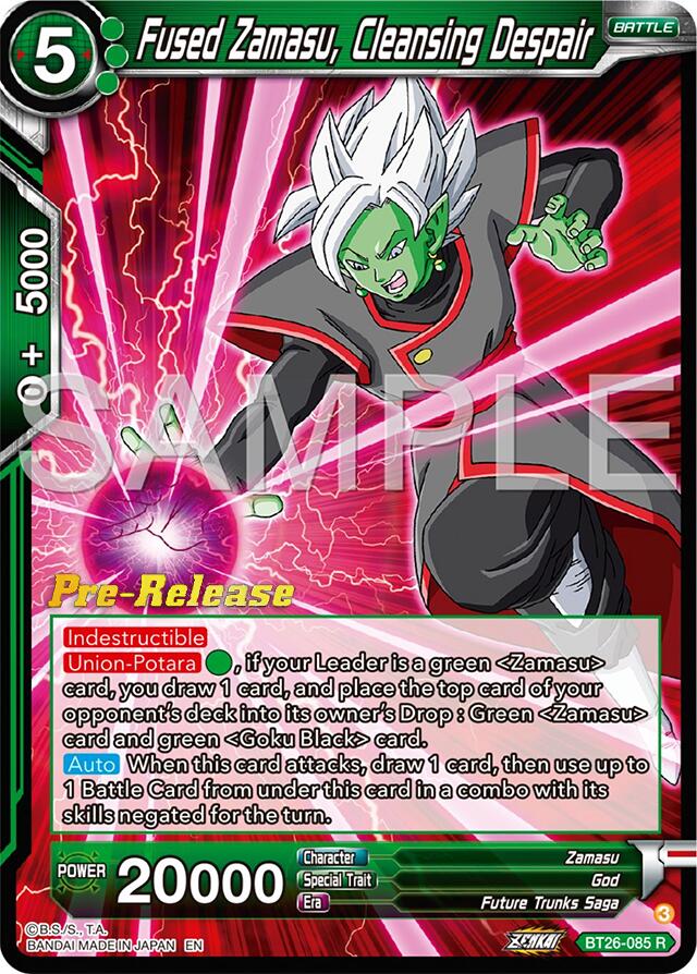 Fused Zamasu, Cleansing Despair (BT26-085) [Ultimate Advent Prerelease Promos] | The Time Vault CA